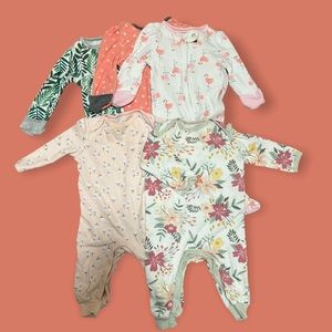 Baby Girl Cloud Island pajama lot
